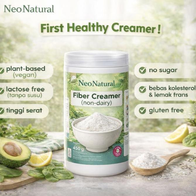 NeoNatural Fiber Creamer 500gr Creamer Sehat Plant Based | No Sugar | Non Dairy | Tinggi Serat |Crea