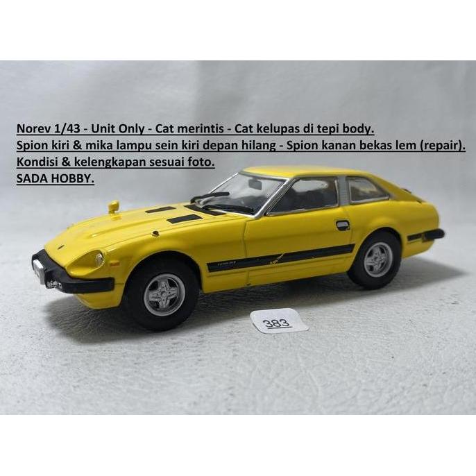 NOREV 1/43 NISSAN FAIRLADY 280Z S130 YELLOW UNIT ONLY MIX99