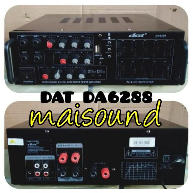 AMPLIFIER DAT DA 6288 AMPLI DAT DA6288 DAT 6288 ORIGINAL USB BLUETOOTH