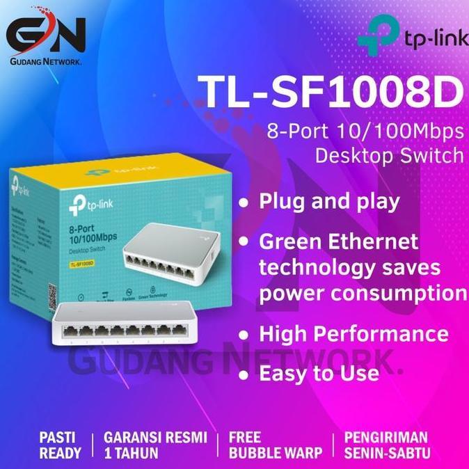 TP-LINK SWITCH 8 PORT 10/100 TL-SF1008D tplink tl-sf1008d sf1008d