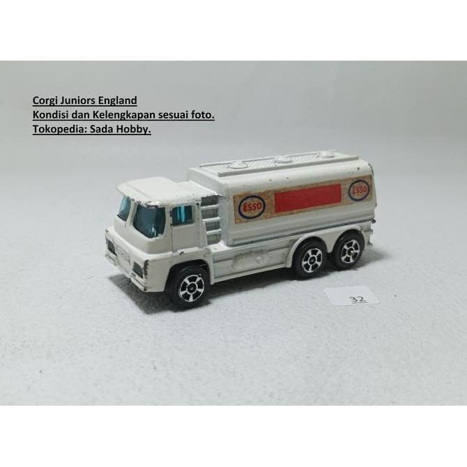 VINTAGE CORGI JUNIOR GUY TANKER ESSO TRUCK TANGKI ESSO MADE IN BRITAIN UNIT ONLY MIX99