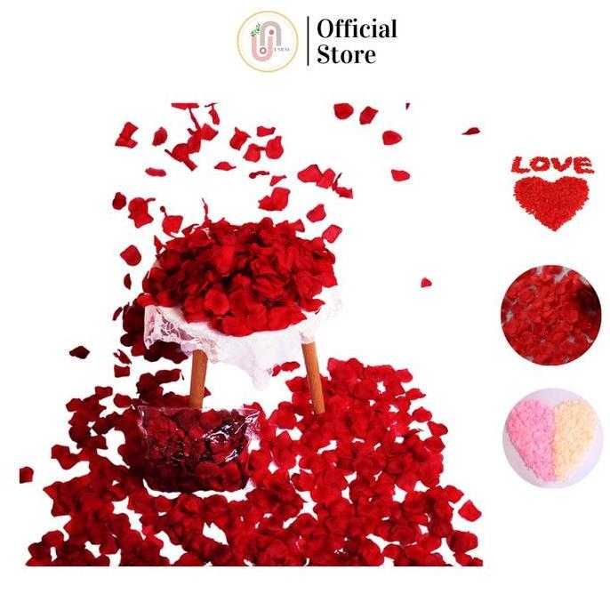 Bestseller- Tanaman Hias Kelopak Bunga Mawar Tabur Artificial Dekorasi Wedding