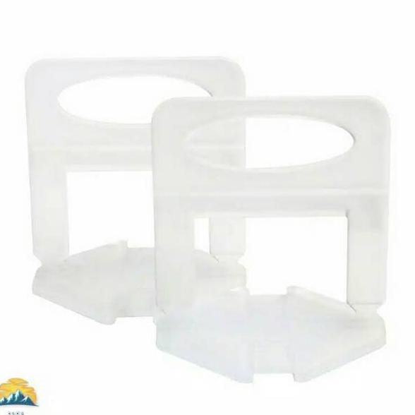 Clip Putih 1 Mm Perata Perapi Nat Keramik Granit Leveling Tile 100Pcs