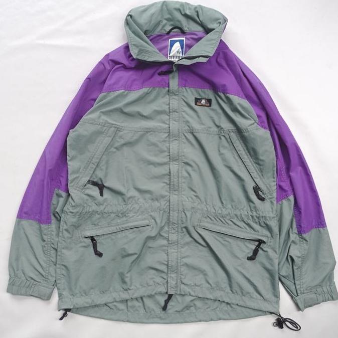 PREMIUM / vintage sierra design two tone mountain parka outdoor casual jacket