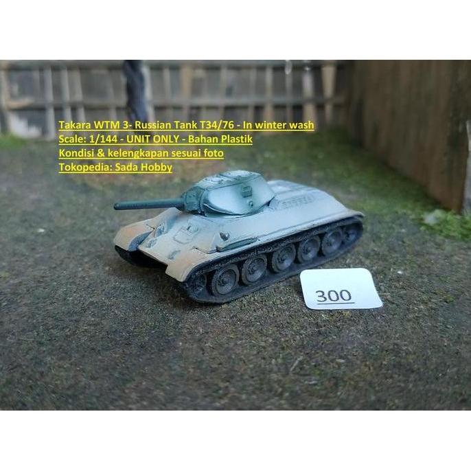 TAKARA WTM 3 RUSSIAN TANK T34/76 IN WINTER WASH LOOSE MIX99