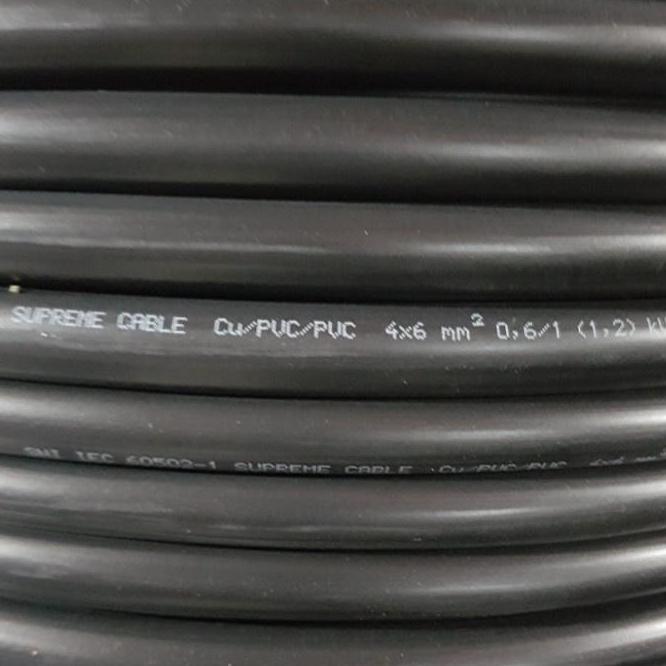 NEW SUPREME NYY KABEL KAWAT TEMBAGA 4X6MM PER METER