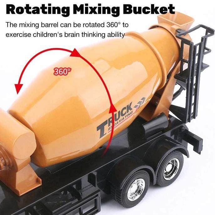 Mainan Remote Control Truk Molen Mixer Semen