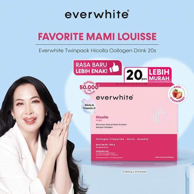 Wkwkw- Everwhite Hicolla Minuman Pencerah Kulit 0S Favte Mami Louisse