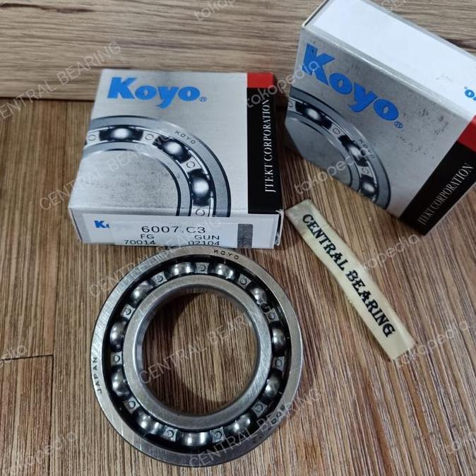 BEARING 6007C3 6007 POLOS TANPA TUTUP KOYO HEMAT