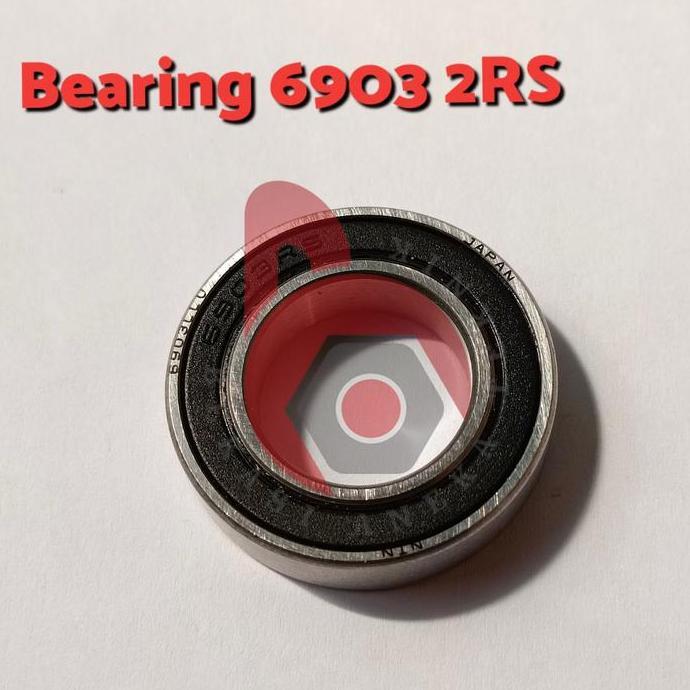 BEARING 6903 2RS N*N DOUBLE TUTUP KARET BEARING 6903-2RS MURAH