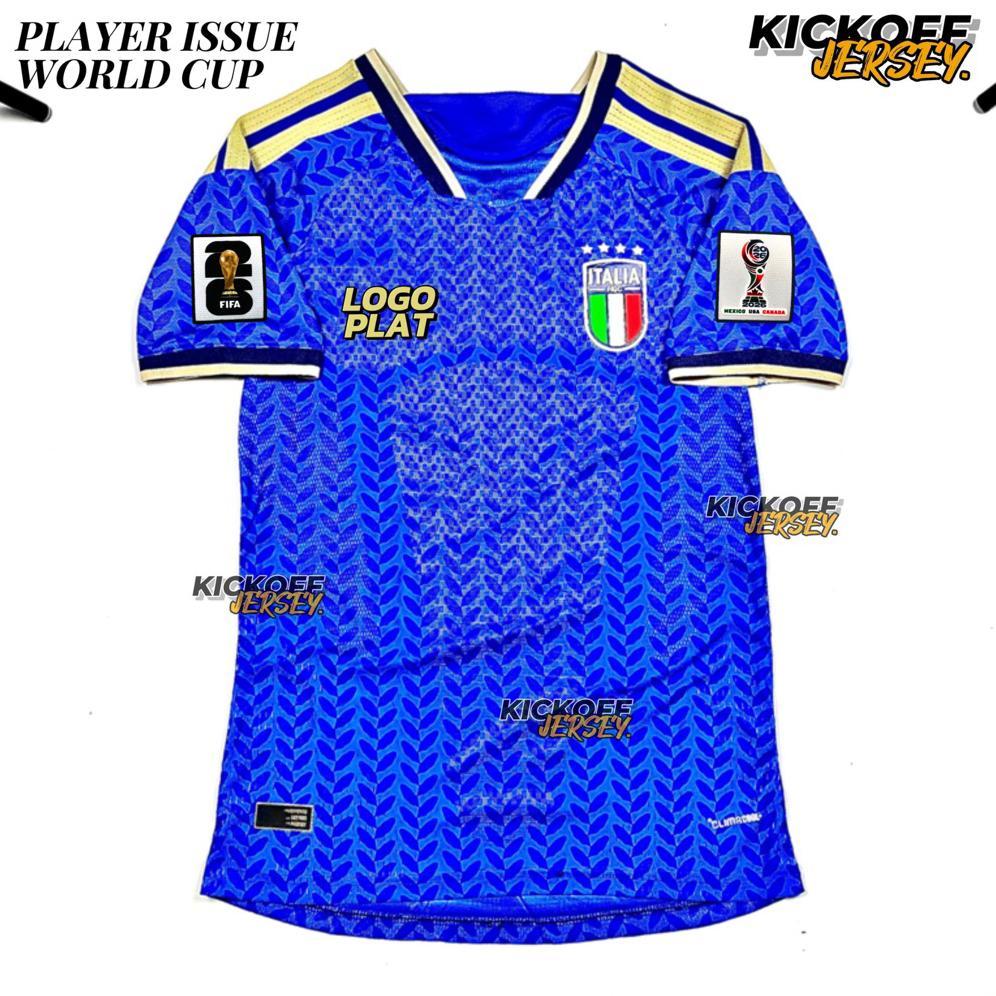 (PLAYER ISSUE) JERSEY PIALA DUNIA ITALIA HOME PI ITALY HOME PI WORLD CUP 2026 2027 FULL PATCH 26/27