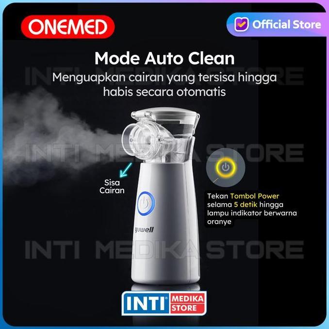 Ayuanvilosop - Onemed - Nebulizer Portable M102 | Mesh Nebulizer | Alat Terapi Uap Obat
