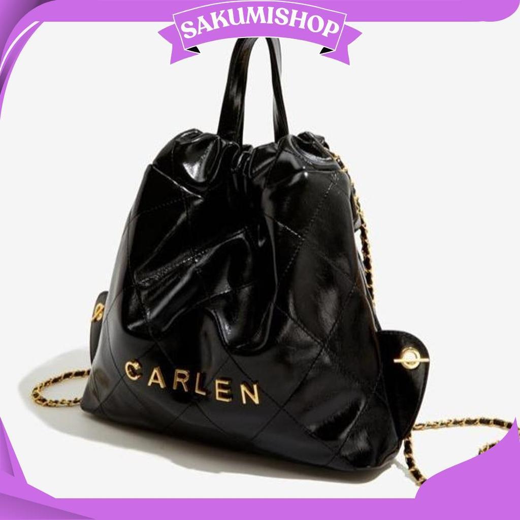 MULTIFUNGSI Tas Premium SAXUAN Original Tas Ransel Wanita Tas Serut Wanita TF8440 STI Teratas