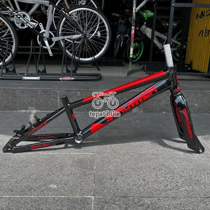 Frame Fork BMX 20 Strummer Cross 1.5 Alloy Semi-Internal Cable 20 Inch / Batangan BMX Race Street