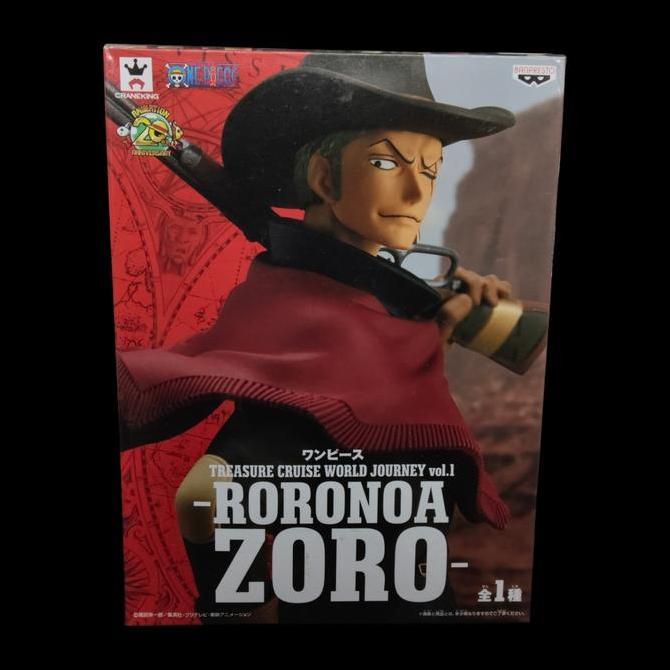 ACTION FIGURE ONE RORONOA ZORO TREASURE CRUISE WORLD JOURNEY VOL 1 ORIGINAL BANPRESTO RG99