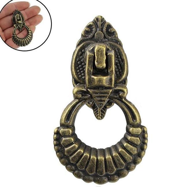 ERT Tarikan Knob Laci Lemari Antik Klasik/Handle Tarikan Laci / Pintu Lemari Brass Cincin Vintage Kl