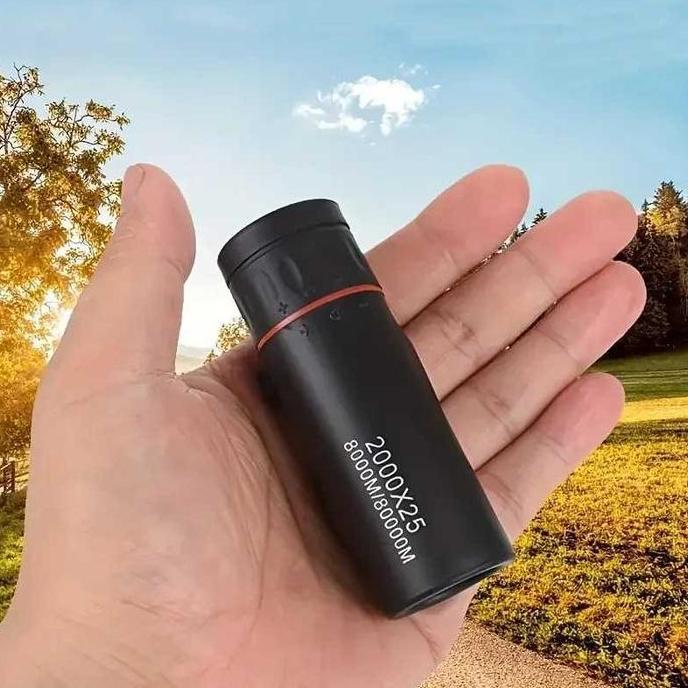 Teropong Kecil Mini Monokular Portable Hd Bak4 Fmc 2000X25