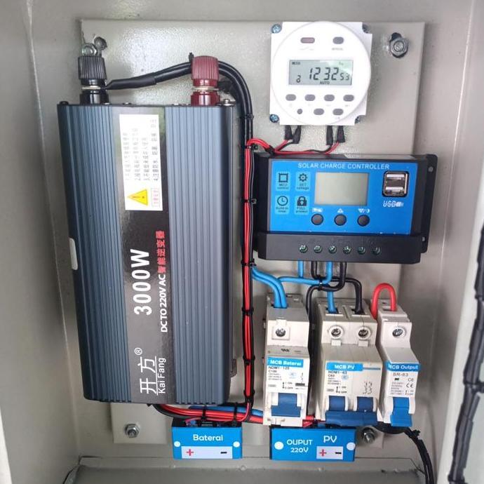 Box Panel Plts Off Grid With Timer 12V 3000W