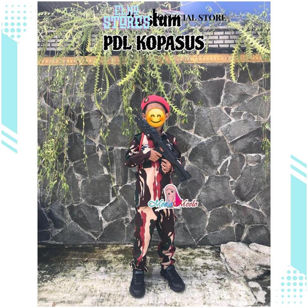 Loreng TNI Angkatan Darat KOPASSUS Anak / Paket lengkap 1 Set termurah Karnaval  / Kostm Frofesi CI 