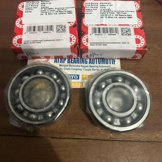 Bearing 6205 C3 6304 C3 Fag Bearing Set Kruk As Rx-King,Rzr,Rxz Jupiter Z Vega R Yt 115 Suzuki Ts 12