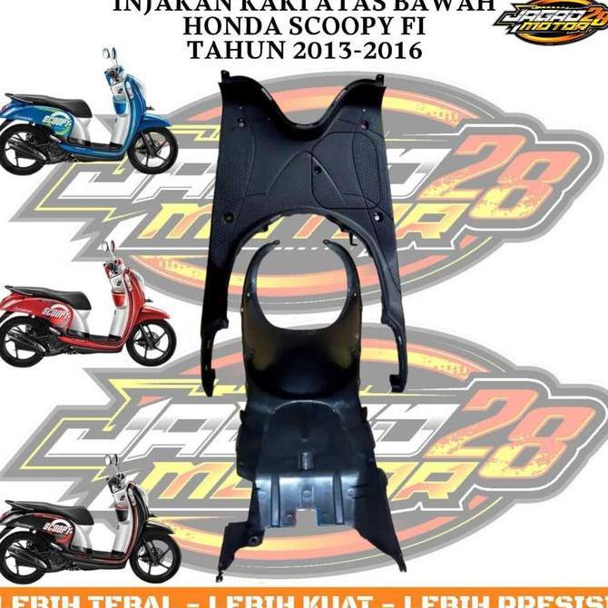 Promo Narita - Paket Body Kasar Bordes Pijakan Kaki Atas Bawah Honda Scoopy Fi 2013-2016 / Dek Injek