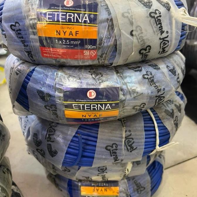 Promo Kabel Eterna NYAF 2.5mm 100m Serabut / NYAF 1x2.5 Mm Eterna / AF 2,5mm Eterna AF 2.5mm Eterna 