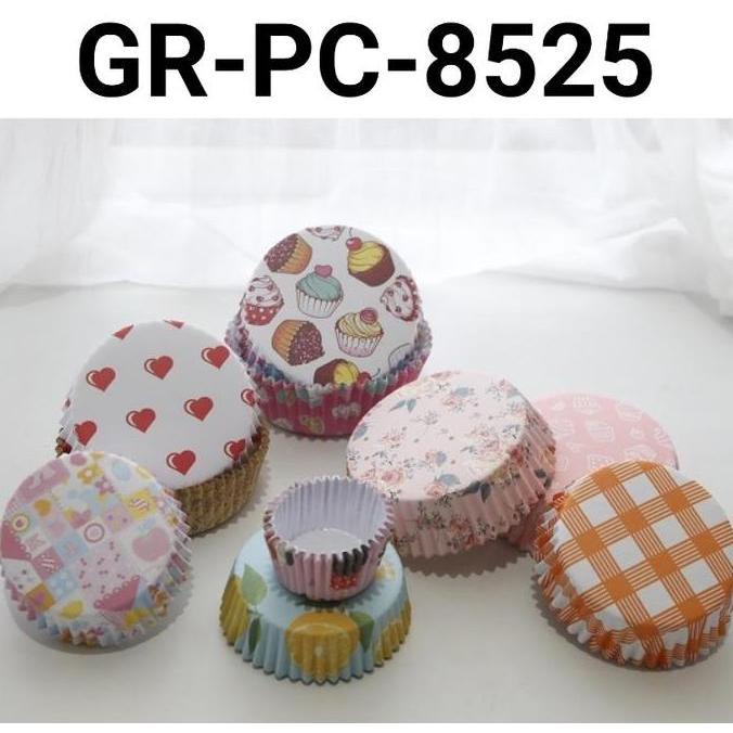 ,,,,,,,] GR-PC-8525 Kertas cinamon roll roti cup laminasi case alas 8.5cm 2.5cm