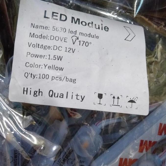 Promo led module Samsung warna kuning 12V Diskon