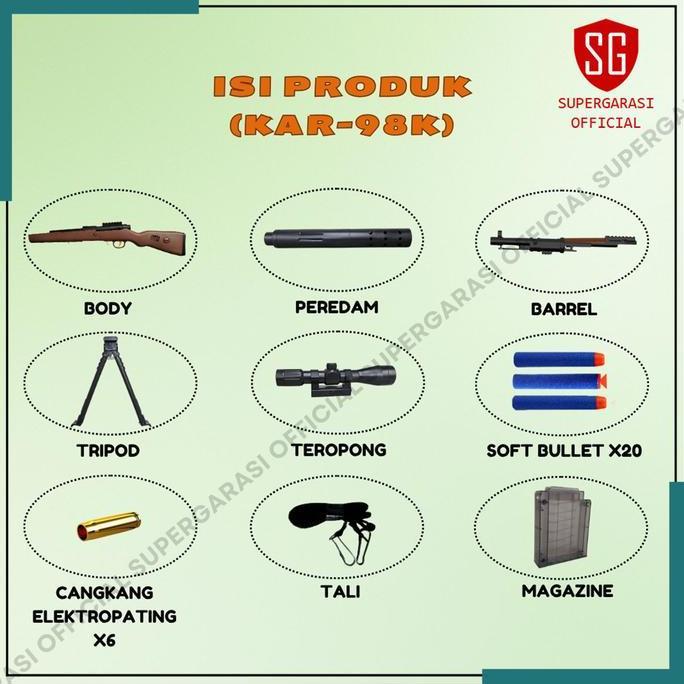 Tembakan Sniper AWM AWP shell throwing Soft bullet Mainan tembak tembakan