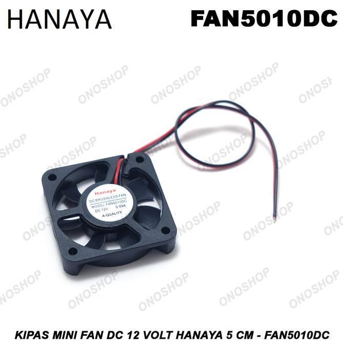 DR304 - Kipas Mini Fan DC 12 Volt Hanaya 5 cm - FAN5010DC