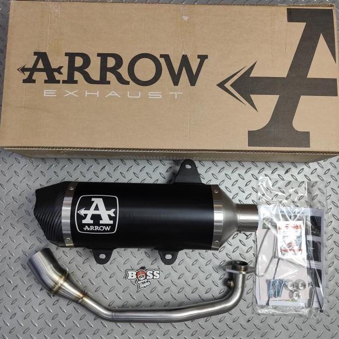 Knalpot Arrow New Fullsystem Vespa Aprillia SR GT