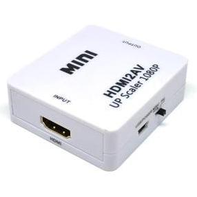 DF190 - CONVERTER HDMI PS3 PS4 TO VIDEO AV RCA PORT LCD TV TABUNG MONITOR KE