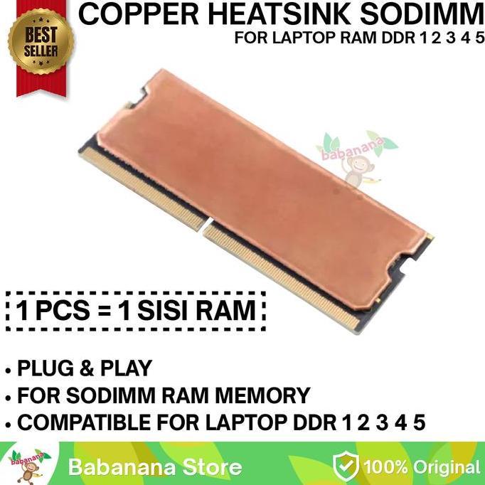 DS295 - HEATSINK RAM SODIMM LAPTOP COOLER MEMORY DDR1 DDR2 DDR3 DDR4 DDR5