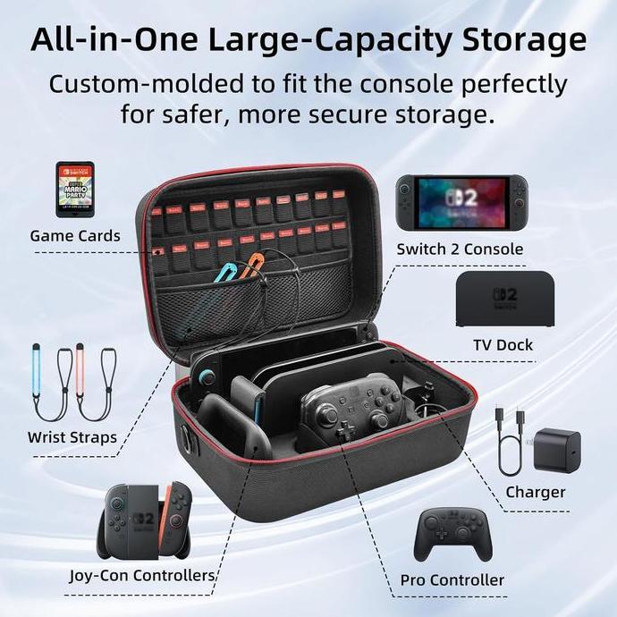 Travel Bag Nintendo Switch 2 Travel Bag All in One Switch 2 Tas Travel Nintendo Switch2 Travel Bag S