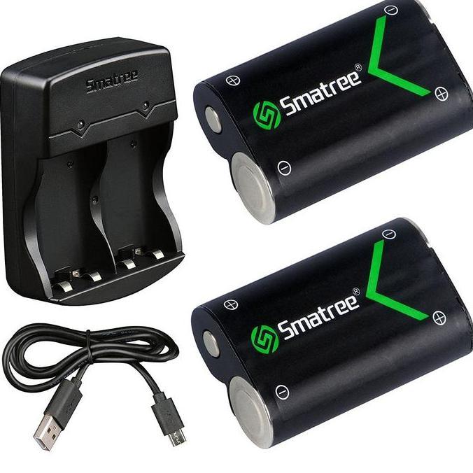 Smatree Battery Xbox One / One S (2-pack) Dual Charger for Xbox One Xbox One S Xbox One X Xbox One E