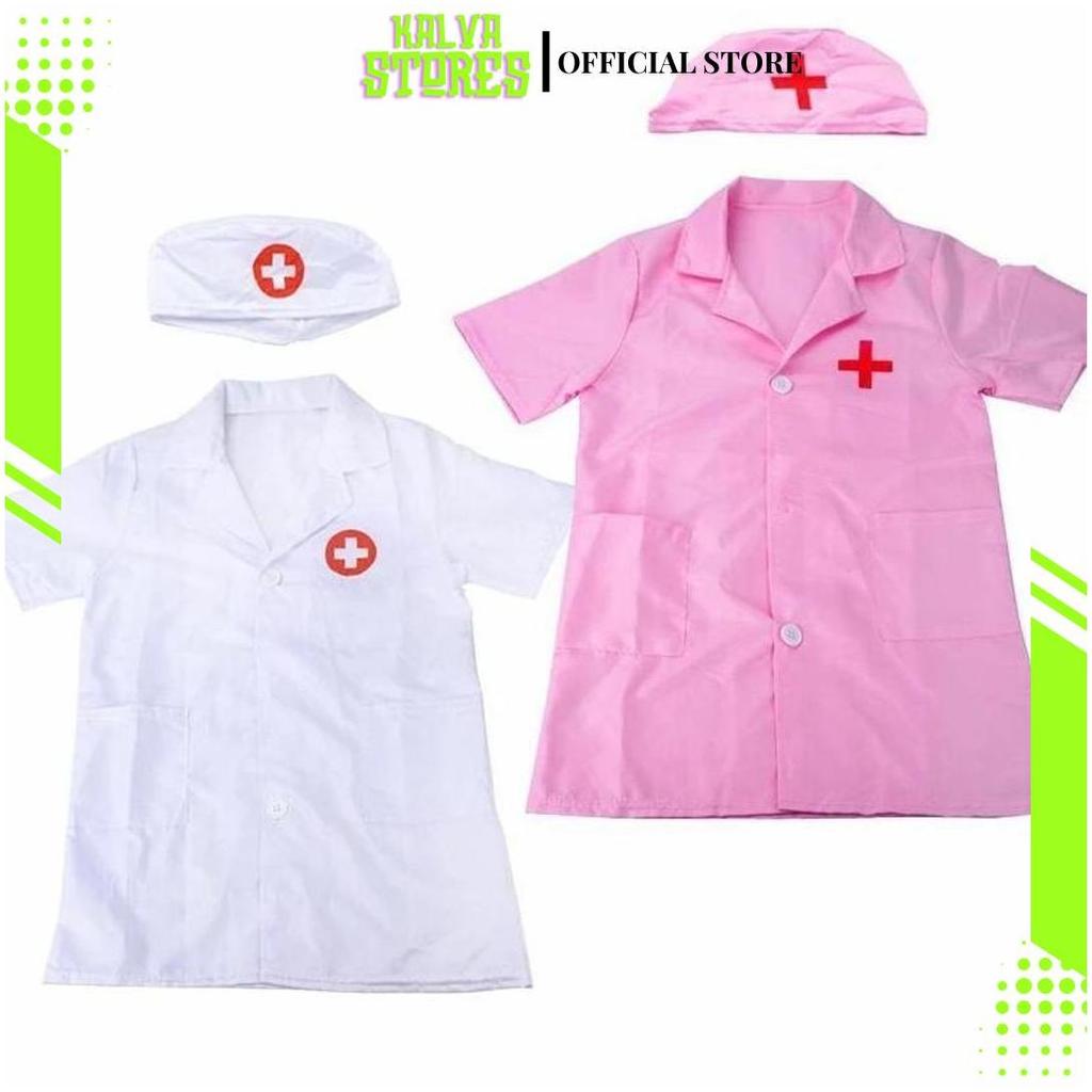 BAJU PROFESI ANAK JAS LAB/JAS DOKTER/PERAWAT/SUSTER/DOKTER/PINK/PUTIH/LAKI LAKI/PEREMPUAN KZ Teratas