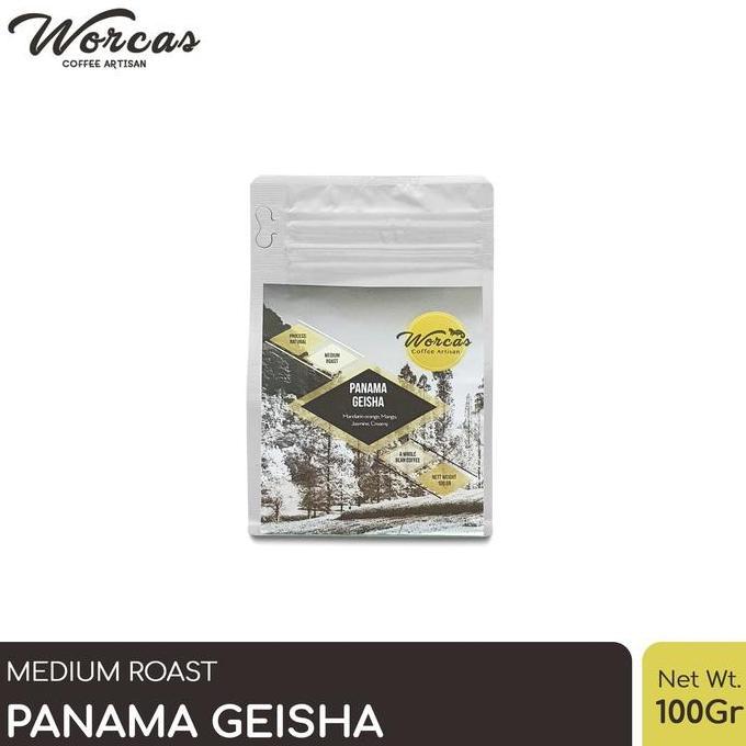 WORCAS Arabica Panama Geisha "Natural" 100gr - Medium Roasted Coffee ASLI