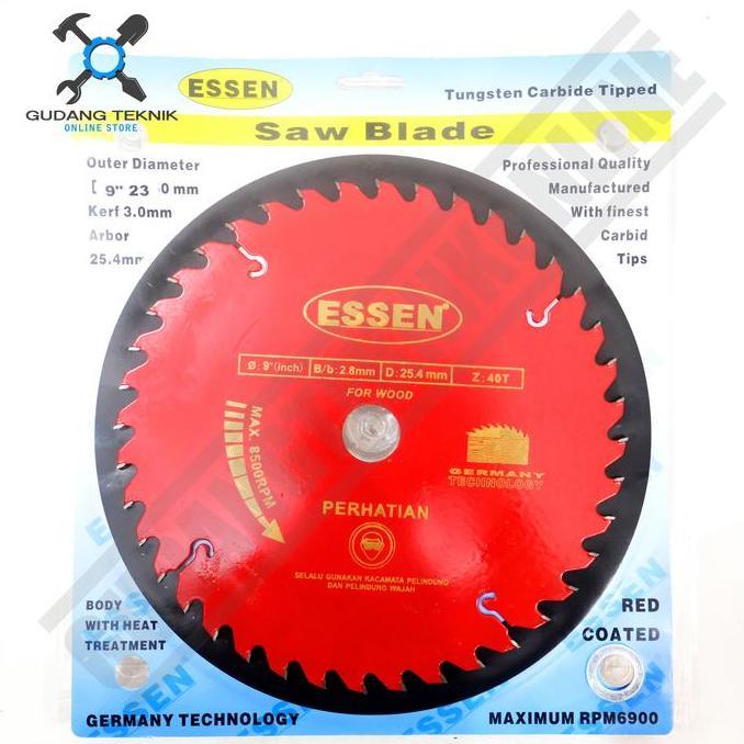 PEUNBIM Mata Pisau KAYU Circular Saw ESSEN 9" 40T 60T Circular Saw Blade