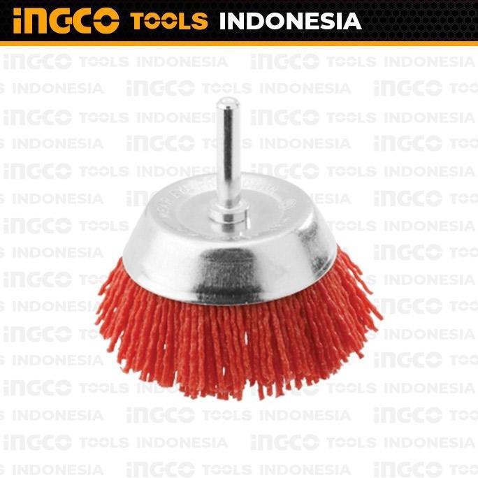 Nylon Cup Brush (Bor 3") INGCO WB30755 Sikat Mangkok Abrasive Plastik