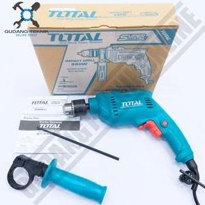 USANVI Mesin Bor Tangan 13mm TOTAL TG1061356 / Impact Drill TG 1061356 - Bor Tembok Beton Kayu TOTAL
