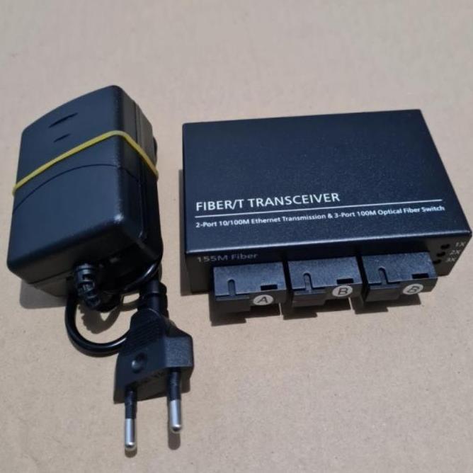 TAKLISHUU Switch Fiber Optic 3 FO 2 RJ45 Lan /Media Converter 3 FO 2 LAN
