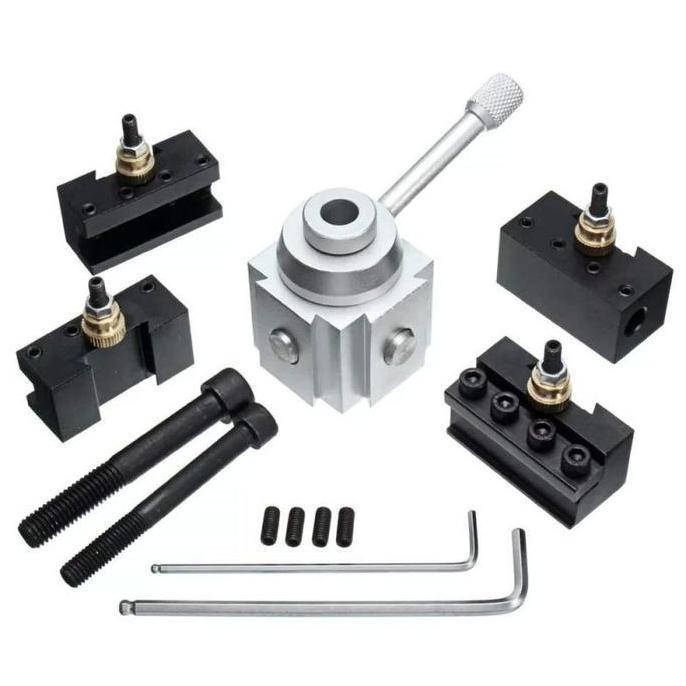 SHAANCIU CNC Lathe Tool Holder Quick Change Tool Post Cutter Holder Screw Kit Pemegang Alat Bubut Ka