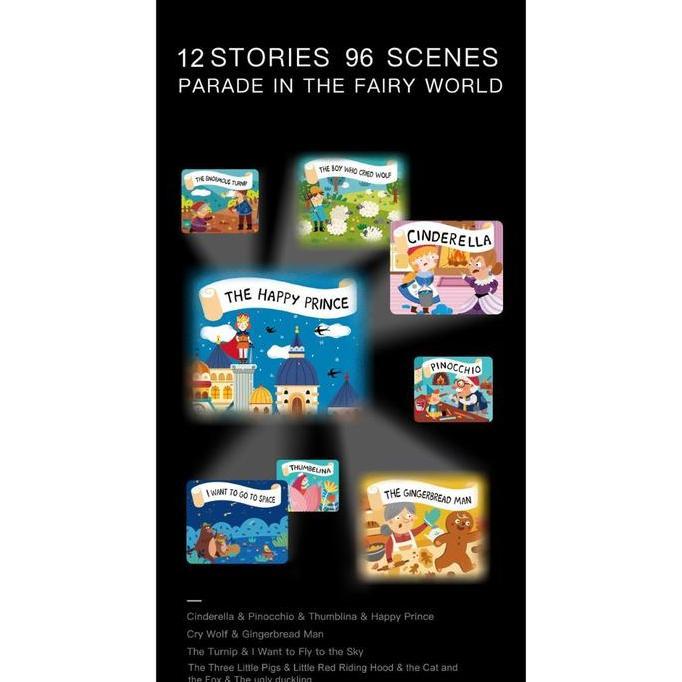 Mideer Kids Storybook Torch 6 Languanges 12 Stories Buku Cerita Model Senter 12 Cerita 6 Bahasa Main