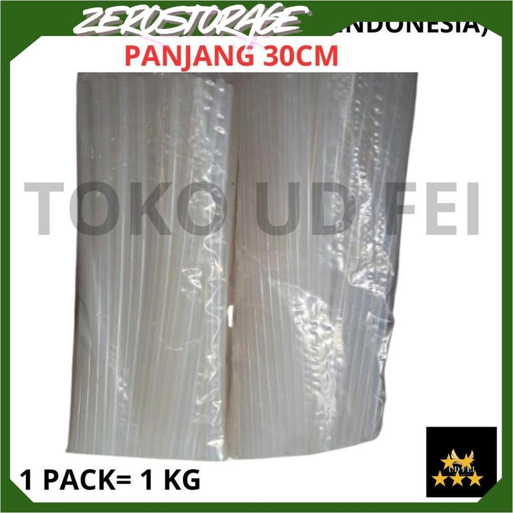 (1 KG 30CM LEM BAKAR INDONESIA) Lem Bakar Kecil/ Lem Tembak/ Lem bakar Panjang/ Lem Lilin Panjang UD