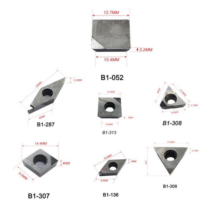 TAKLISHUU Insert Diamond PCD | Pahat Bubut Diamond Pahat Bubut Alumunium Tembaga