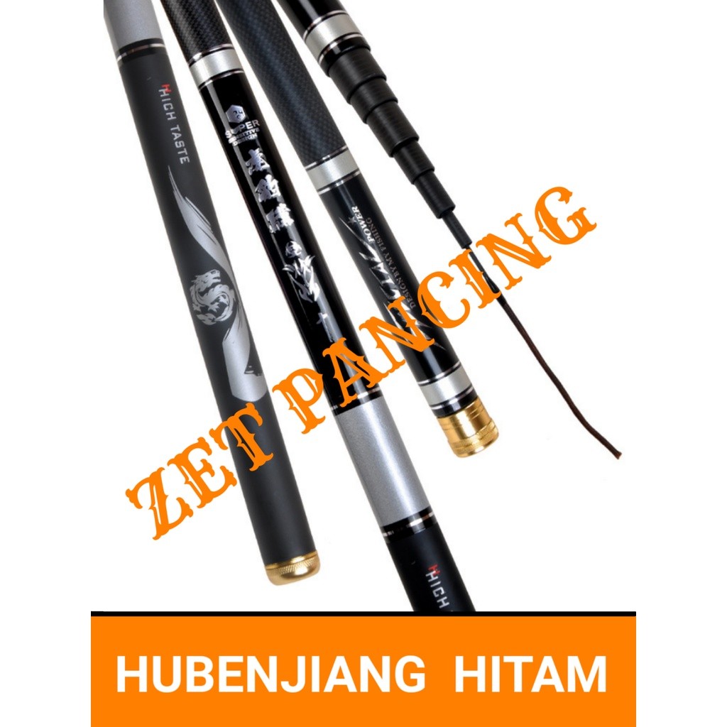 Joran Tegek Hubenjiang Hitam Desain Menarik