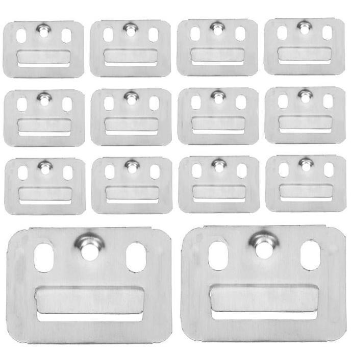 YUTUSAKA 100pc/Bag Clip Wallboard Bracket Wpc Wall Panel Wallpanel Wpc Klip Wpc Wall Panel Clip Penj