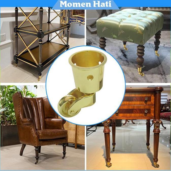 AYOBAKUL Roda Furniture Kecil Roda Rak Roda Kursi Meja Bahan Paduan Seng