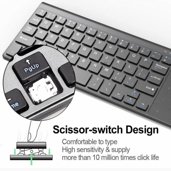 Linkid- 2.4Ghz Wireless Mini Keyboard Toucad Tombol Angka X136 Not Logitech