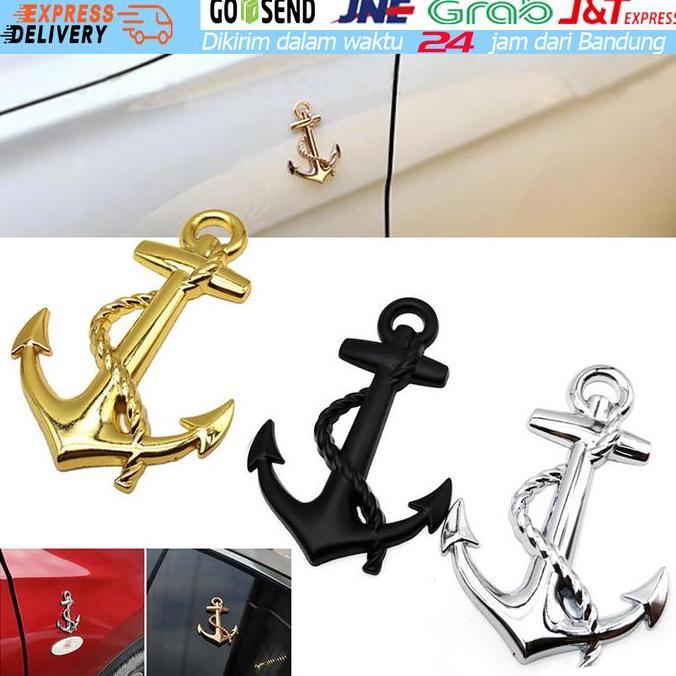 PACHAM Emblem Stiker Jangkar Stiker Emblem Jangkar Besi Perahu Logam